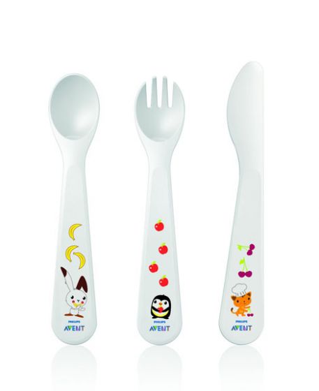Philips Avent Toddler Fork, Knife & Spoon Set (SCF714/00)