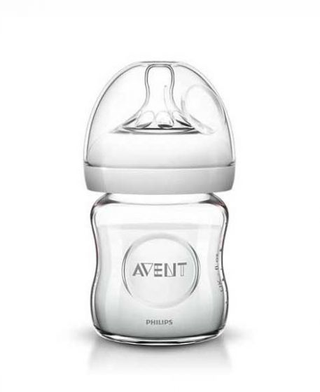 Philips Avent Glass Baby Bottle 120ML - 0m+ (SCF671/17)