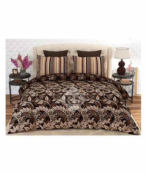 Dynasty King Size Double Bed Sheet (5764-1813)