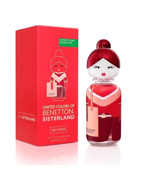 Benetton Sisterland Red Rose Eau De Toilette For Women 80ml