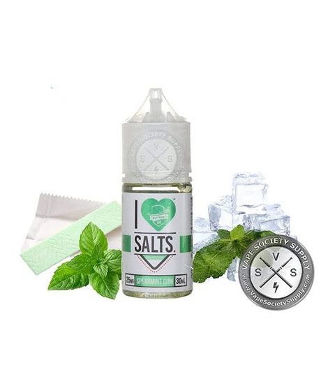 De Vapours Area Saltnic Spearmint Gum 25mg Nicotine Vape Flavor 30ml