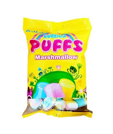 CandyLand Puff Junior Rainbow Marshmallow Pack Of 18pcs