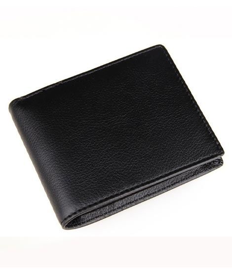 Afreeto Leather Wallet For Men Black (0068)