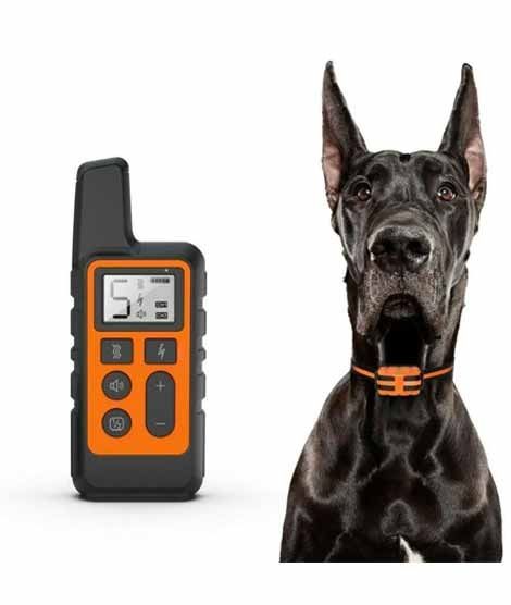 Consult Inn Dog Shock Vibration Training Collar 500m Orange