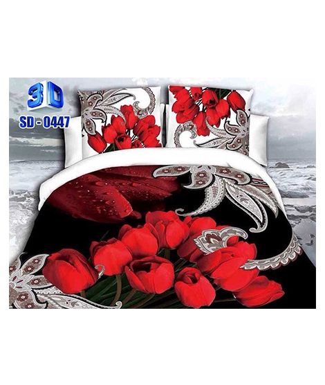 Consult Inn 3D King Bed Sheet With 2 Pillows (SD-0447)