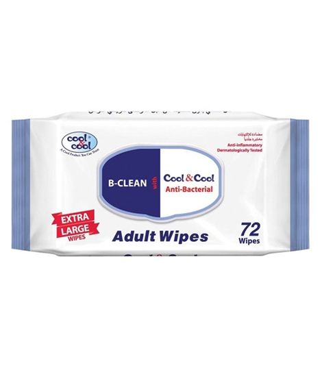 Cool & Cool Adult Wipes 72 Pcs (A731C)