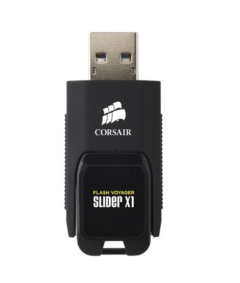 Corsair Flash Voyager Slider X1 64GB USB 3.0 Flash Drive (CMFSL3X1-64GB)
