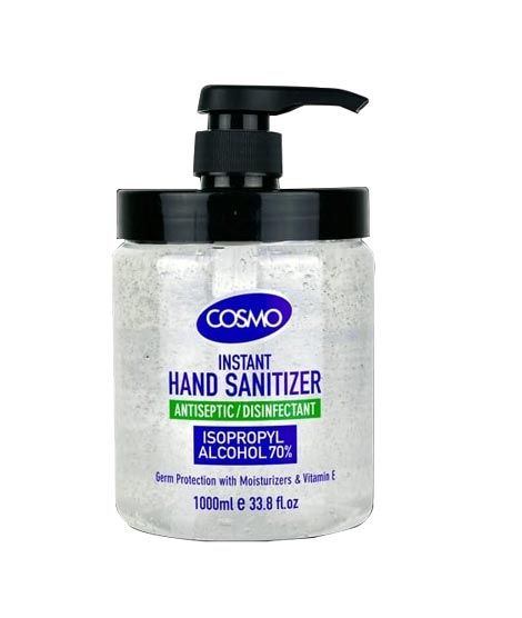 Cosmo Instant Hand Sanitizer 1000ml (70% Alcohol ISO Certified)