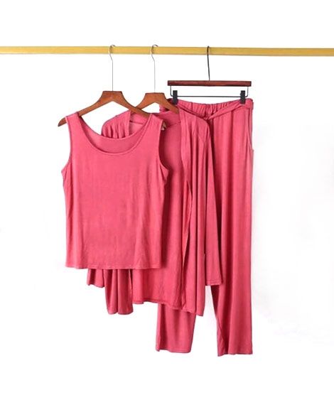 Trend Store Cotton Jersey Night Suit For Women - 3 Pcs