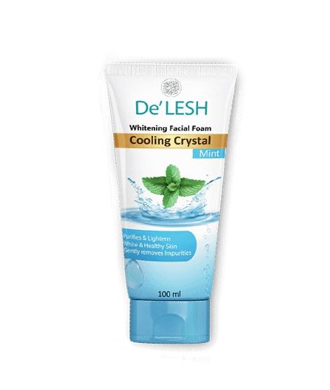 De’Lesh Cooling Crystal Mint Face Wash 100ml