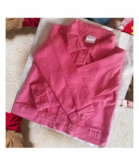 DGT Brands Denim Jacket For Girls Pink