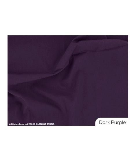 Zarar Delight Cotton Unstitched Suit For Men - Dark Purple