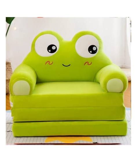 Easy Shop 2 in 1 Cute Children Cartoon Foldable Sofa Bed Green
