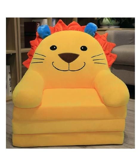 Easy Shop 2 in 1 Cute Children Cartoon Foldable Sofa Bed Yellow