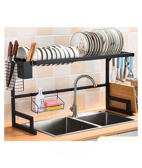 Easy Shop 2 In 1 Metal Dish & Sink Storage Rack