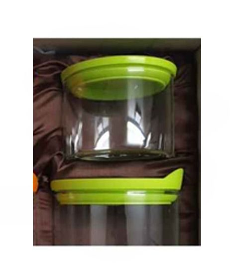Easy Shop Airtight Jars Pack Of 6 Green