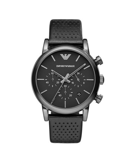 Emporio Armani Dress Chronograph Men's Watch Black (AR1737)