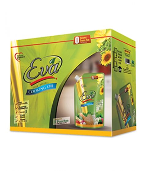 Eva Cooking Oil 1 Liter Pouch Pack Of 5