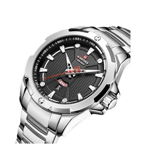 Naviforce Day & Date Edition Men's Watch Silver (NF-9161-2)