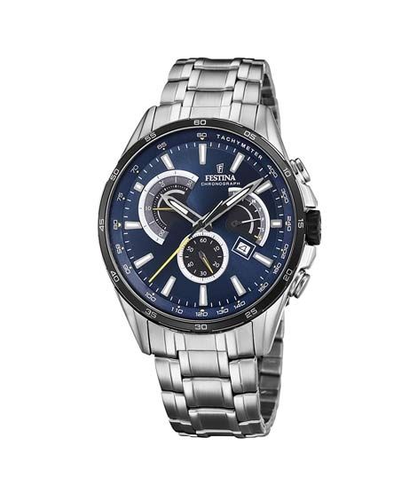 Festina Chronograph Stainless Steel Men's Watch Silver (F20200-3) 