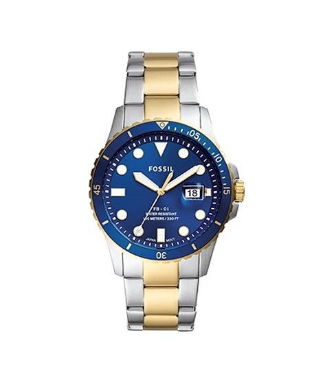 Fossil FB-01 Three-Hand Date Men's Watch Two Tone (FS5742)