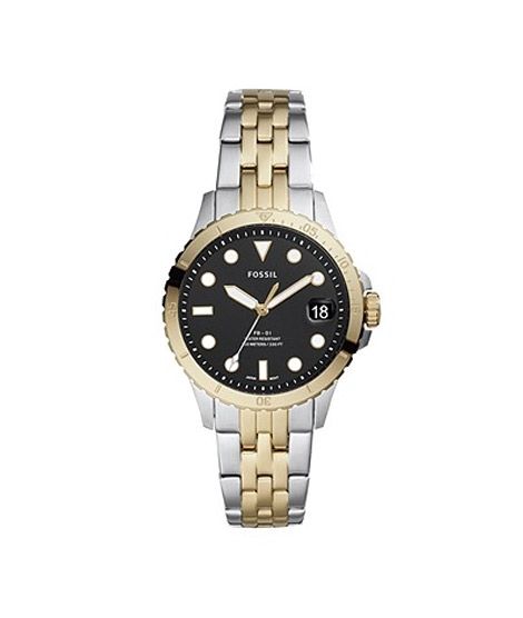 Fossil FB-01 Three-Hand Date Women's Watch Two Tone (ES4745)