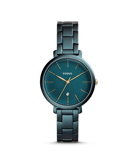 Fossil Jacqueline Three-Hand Date Women's Watch Teal Green Stainless Steel (ES4409P)