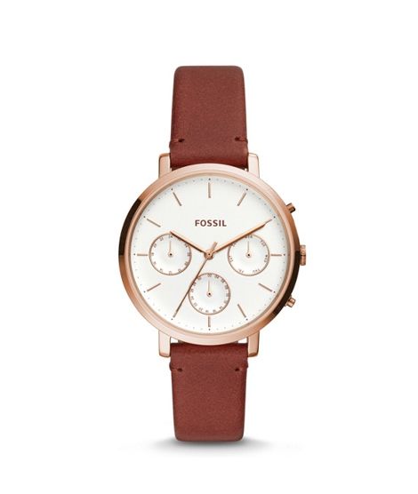 Fossil Sylvia Multifunction Women's Watch Terracotta Leather (ES4434P)