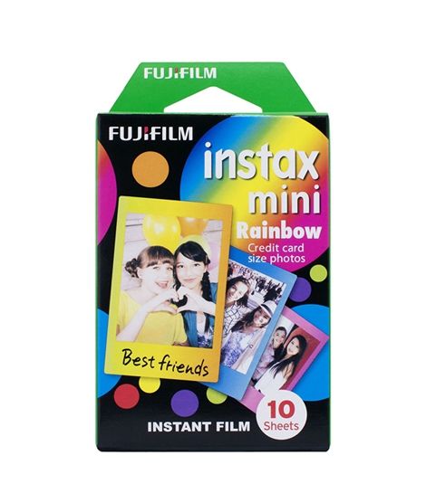 Fujifilm Instax Mini Rainbow Instant Film 10 Photos Pack