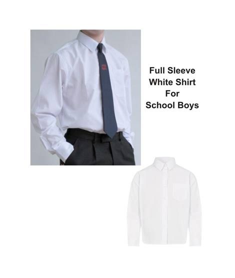 G-Mart 22 Number Full Baazo White Shirt For School Boys