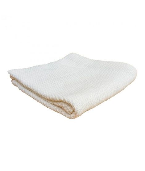 Home N Baby Spun Weave Baby Blanket Off White