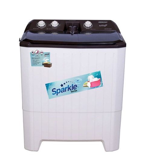Homage Sparkle Top Load Semi Automatic Washing Machine Grey 11Kg (HW-49102-Plastic)