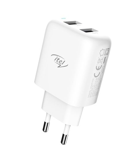 Itel 2.4A Fast Charger Adapter White For Android (ICE-41)