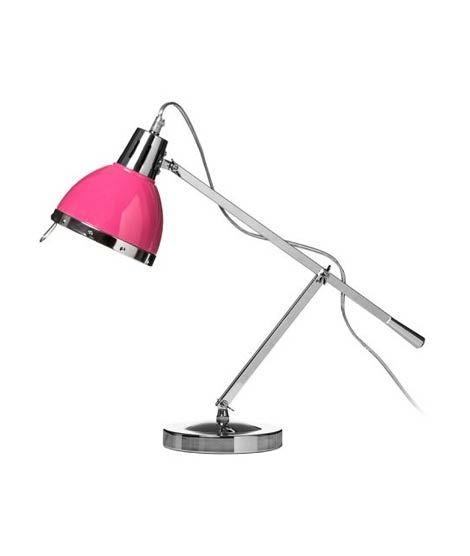 Premier Home Chrome Table Lamp - Hot Pink (2501638)