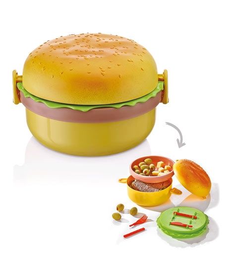 Qlux Hamburger Lunch Box (L-00562)