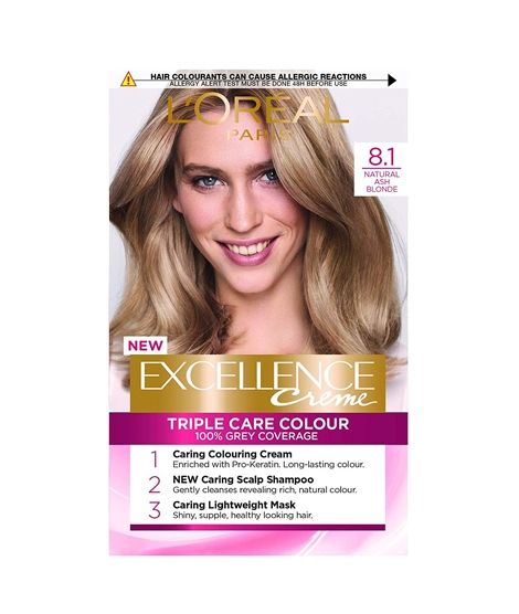 L'Oreal Paris Excellence Creme Hair Color 8.1 Ash Blonde