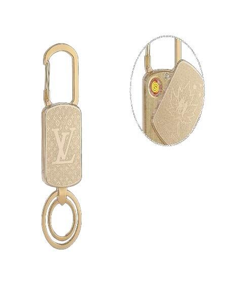 M Mart Vuitton Lighter Key Chain Gold