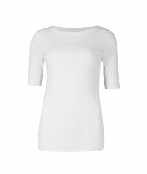 Marks & Spencer Slash Neck Half Sleeve Women's T-Shirt White (T411348)