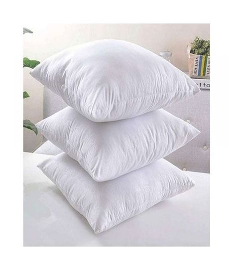 Muzamil Store Fiber Pillows White Pack of 3