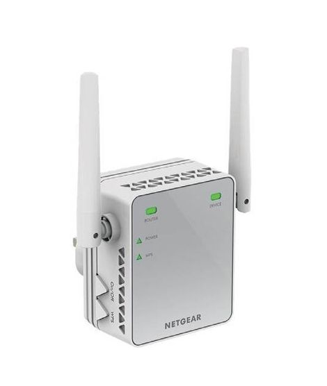Netgear Essentials Edition N300 Wi-Fi Range Extender White (EX2700100PAS)