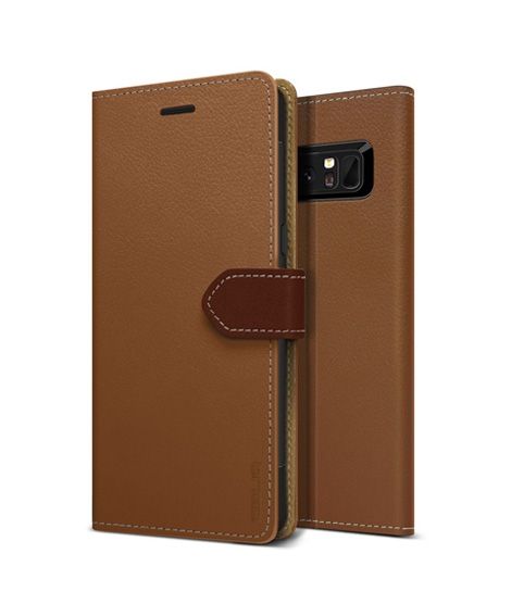 Obliq K1 Wallet Brown Case For Galaxy Note 8