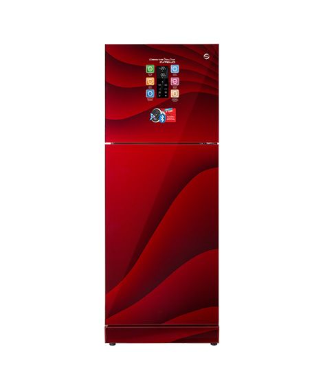 PEL Intello Desire Glass Door Freezer on Top Refrigerator 11 Cu ft (PRGDI-145)