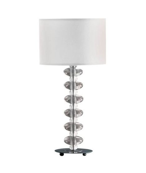 Premier Home Bobble White Fabric Shade Table Lamp (2500789)
