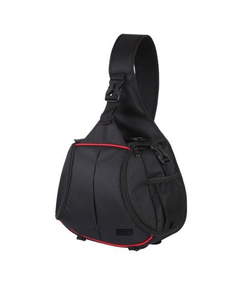 PULUZ Triangle Style SLR Camera Bag Sling Waterproof Backpack Black