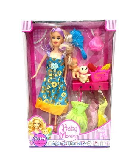 Quickshopping Betsy Baby & Mommy Doll For Kids With Accessories (1188)