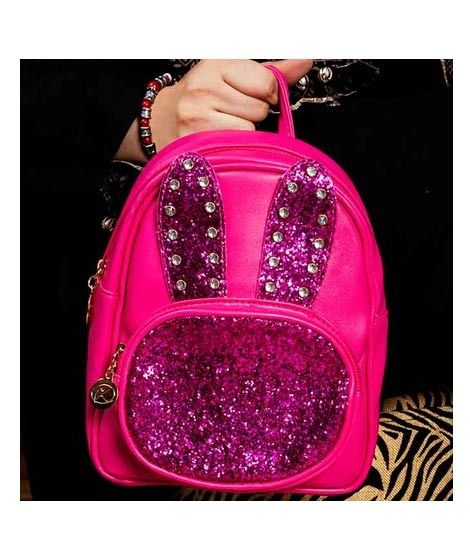 Rangoon Rabbit Mini Backpack For Women Shocking Pink