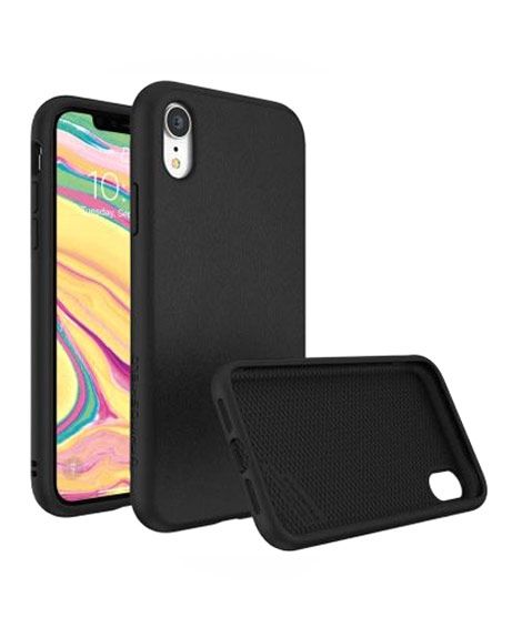 Rhinoshield Solidsuit Leather Black Case For iPhone XR