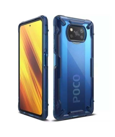 Ringke Fusion-X Case For POCO X3 NFC / X3 Pro - Blue