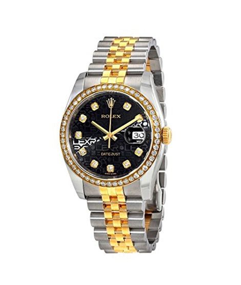 Rolex Datejust 36 Automatic Men's Watch Yellow Gold (116243BKJRJ)