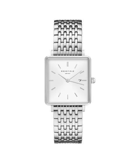 Rosefield The Boxy Women's Watch Silver (QWSS-Q08)